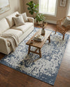Patio Heritage Collection Area Rug - Santorini Rectangle Navy Blue  lifestyle 11