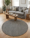 Jill Zarin Sedona Oasis Outdoor Collection Area Rug - Coconino (Black Sky) Round Black Sky  lifestyle 52