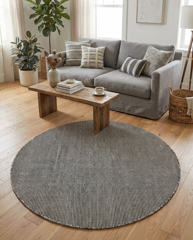 Jill Zarin Sedona Oasis Outdoor Collection Area Rug - Coconino (Black Sky) Round Black Sky  lifestyle 52