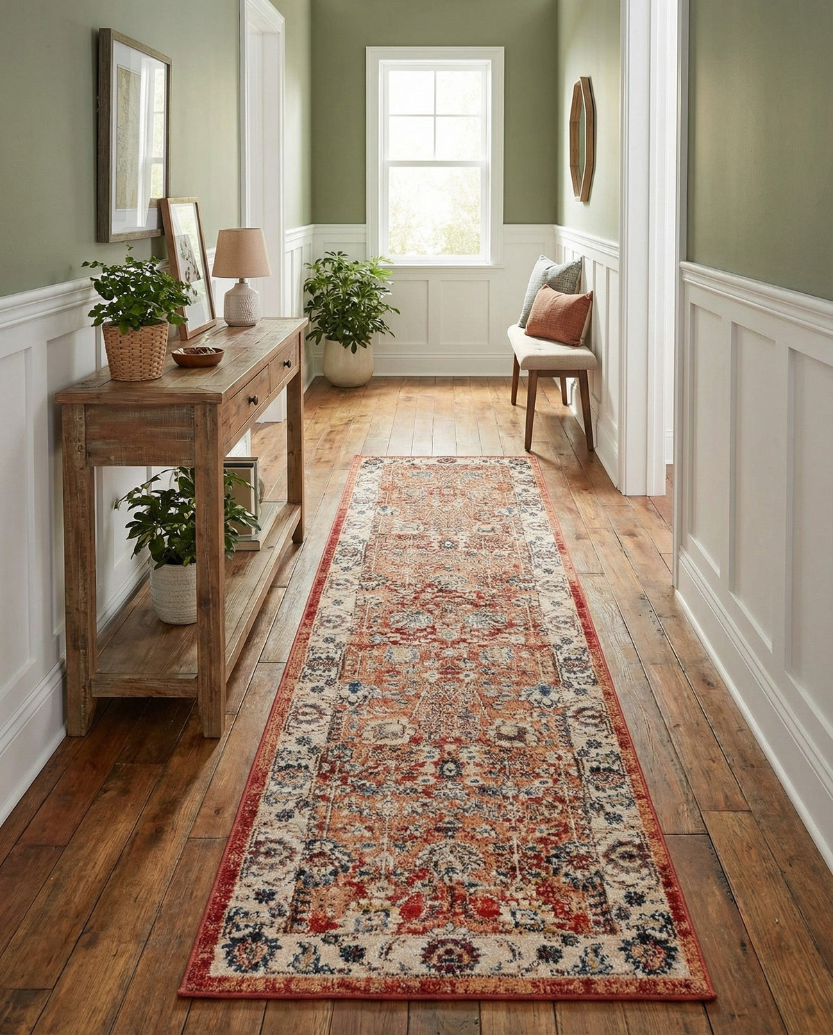 Eden Oasis Collection Area Rug -  Haven Runner Terracotta  lifestyle 93