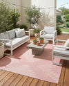 Urban Terrace Collection Area Rug -  Chelsea (Pink) Rectangle Pink  lifestyle 19