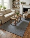 Highland Woven Jute Collection Area Rug - Glenmore (Navy Blue) Rectangle Navy Blue  lifestyle 7