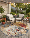 Urban Terrace Collection Area Rug -  Alcove Round Multi  lifestyle 71