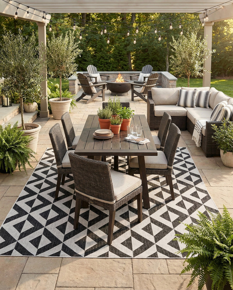 Urban Oasis Rugs Collection Area Rug -  Highrise (Charcoal Gray) Rectangle Charcoal Gray  lifestyle 32
