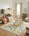 Wonder Tykes Collection Area Rug -  Pastiche Rectangle Ivory  lifestyle 11