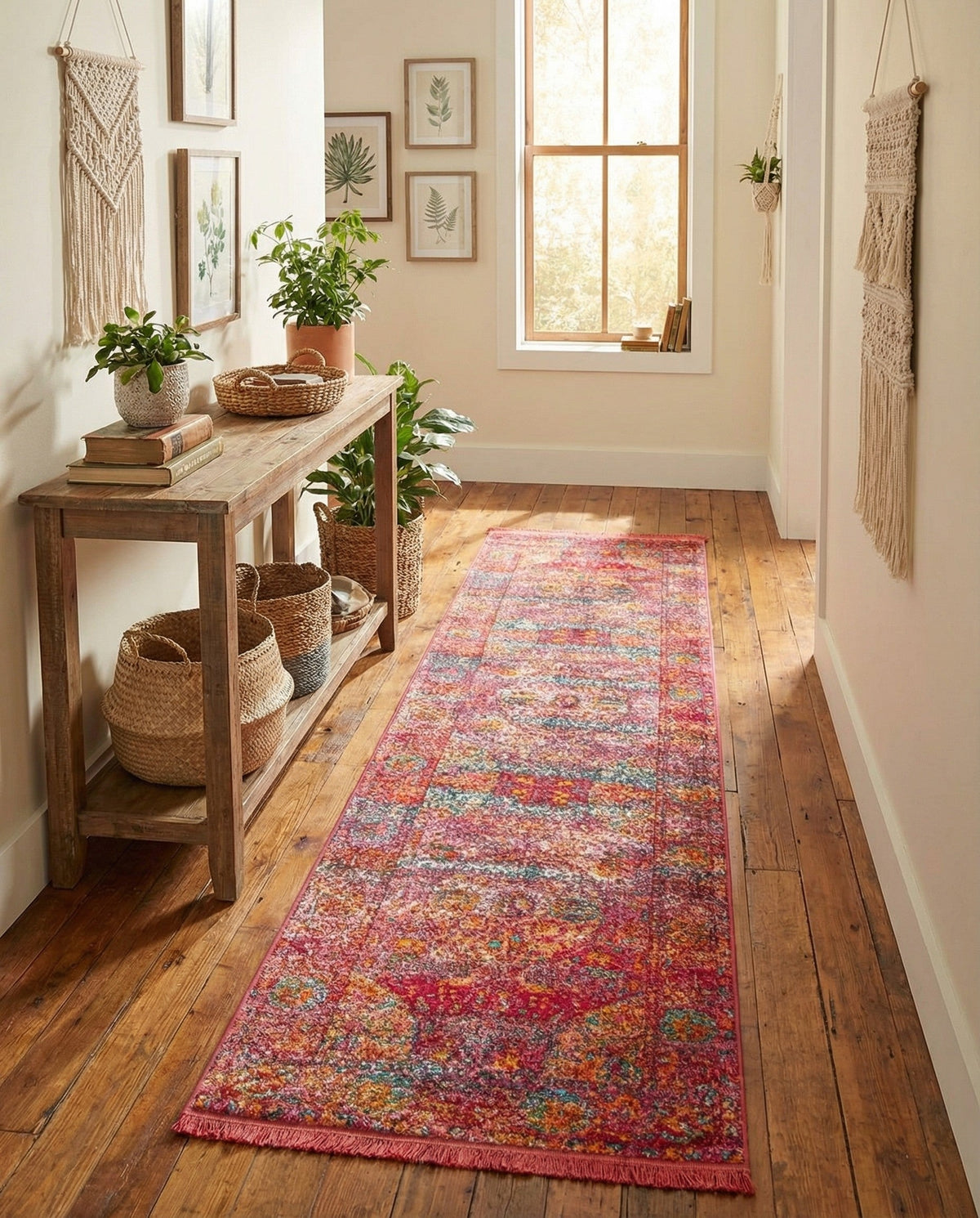 Caribbean Breeze Collection Area Rug -  Xcalak Runner Red  lifestyle 93
