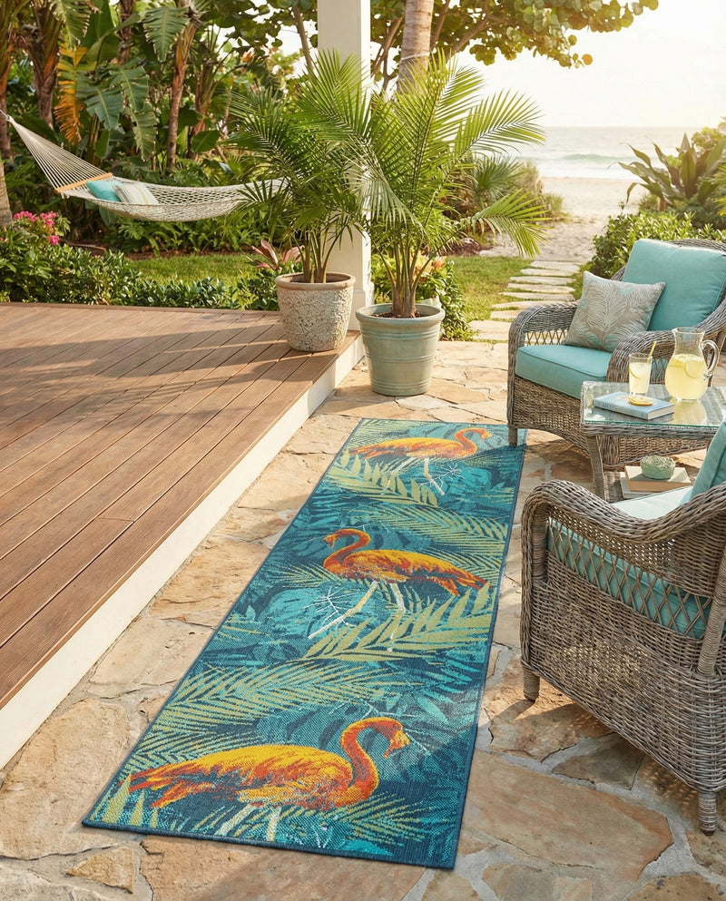 Seaside Haven Rugs Collection Area Rug -  Tidepool Runner Multi  lifestyle 29
