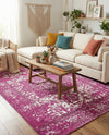 Georgetown Rugs Collection Area Rug - Dupont (Purple) Rectangle Purple  lifestyle 11