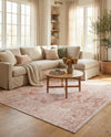 Cambridge Classics Collection Area Rug -  Magdalene (Pink) Square Pink  lifestyle 27