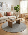 Jill Zarin Sedona Oasis Outdoor Collection Area Rug - Coconino (Silver Stars) Round Silver Stars  lifestyle 49