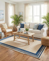Bahama Breeze Outdoor Collection Area Rug -  Abaco Rectangle Beige  lifestyle 12