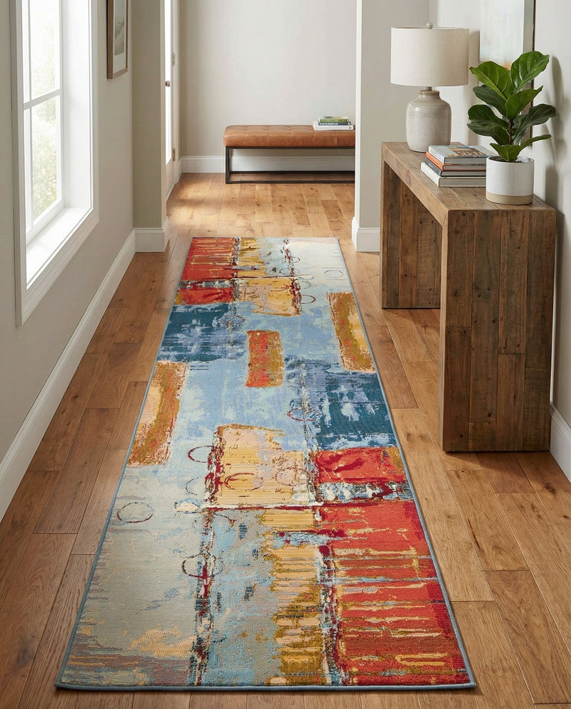 Urban Terrace Collection Area Rug -  Arbour Runner Multi  lifestyle 69
