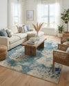 Sorrento Shores Collection Area Rug -  Vico Rectangle Light Blue  lifestyle 34