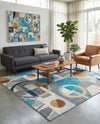Urban Terrace Collection Area Rug -  Loggia Square Multi  lifestyle 77
