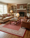 Soho Elegance Collection Area Rug -  Mercer (Red) Rectangle Red  lifestyle 9