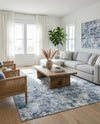 Luminara Sands Collection Area Rug - Elysium (Vintage Blue) Rectangle Vintage Blue  lifestyle 11
