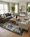 Urban Oasis Rugs Collection Area Rug -  Penthouse (Charcoal Gray) Rectangle Charcoal Gray  lifestyle 14