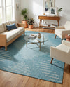 Urban Terrace Collection Area Rug -  Chelsea (Light Aqua) Rectangle Light Aqua  lifestyle 15