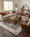 Savannah Elegance Collection Area Rug - Augusta (Fume Gray) Rectangle Fume Gray  lifestyle 3