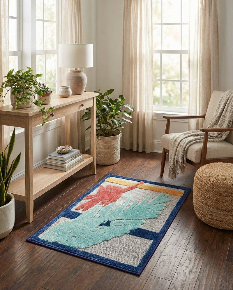 Caribbean Terrace Collection Area Rug - Antigua Rectangle Gray  lifestyle 11