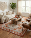 Savannah Elegance Collection Area Rug -  Tybee (Terracotta) Rectangle Terracotta  lifestyle 23