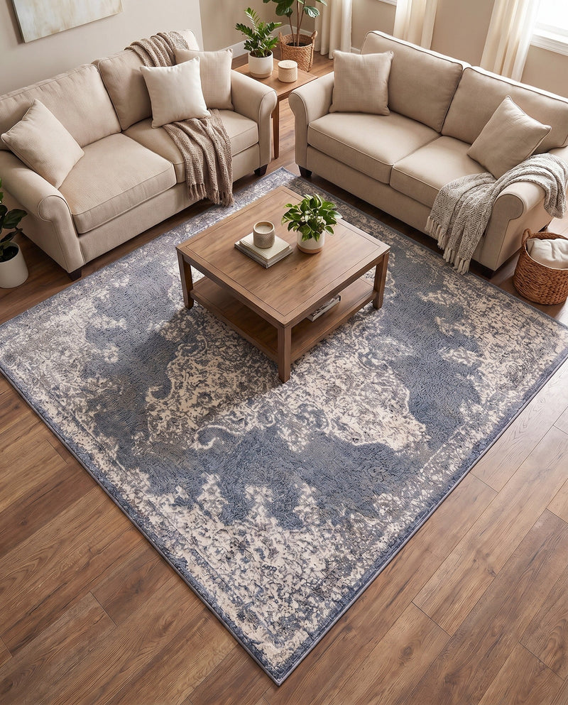 Gobi Sands Collection Area Rug -  Lop Square Gray  lifestyle 69
