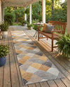 Urban Terrace Collection Area Rug - Metropolis Runner Gray  lifestyle 78