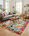 Colorburst Oasis Collection Area Rug -  Calypso Rectangle Multi  lifestyle 16