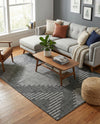 Urban Terrace Collection Area Rug -  Chelsea (Charcoal Gray) Rectangle Charcoal Gray  lifestyle 22