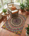 Venetian Tapestry Collection Area Rug -  Burano Rectangle Multi  lifestyle 14