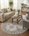 Mykonos Manor Collection Area Rug -  Tinos (Ivory) Oval Ivory  lifestyle 69