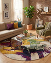 Marrakesh Elegance Collection Area Rug -  Riad Round Beige  lifestyle 63