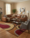 Bistro Lounge Collection Area Rug -  Macchiato Rectangle Multi  lifestyle 3