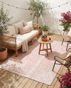 Desert Nomad Terrace Collection Area Rug - Sahara (Pink) Rectangle Pink  lifestyle 25
