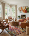 Trellis Mosaic Collection Area Rug - Arborville (Multi) Square Multi  lifestyle 48