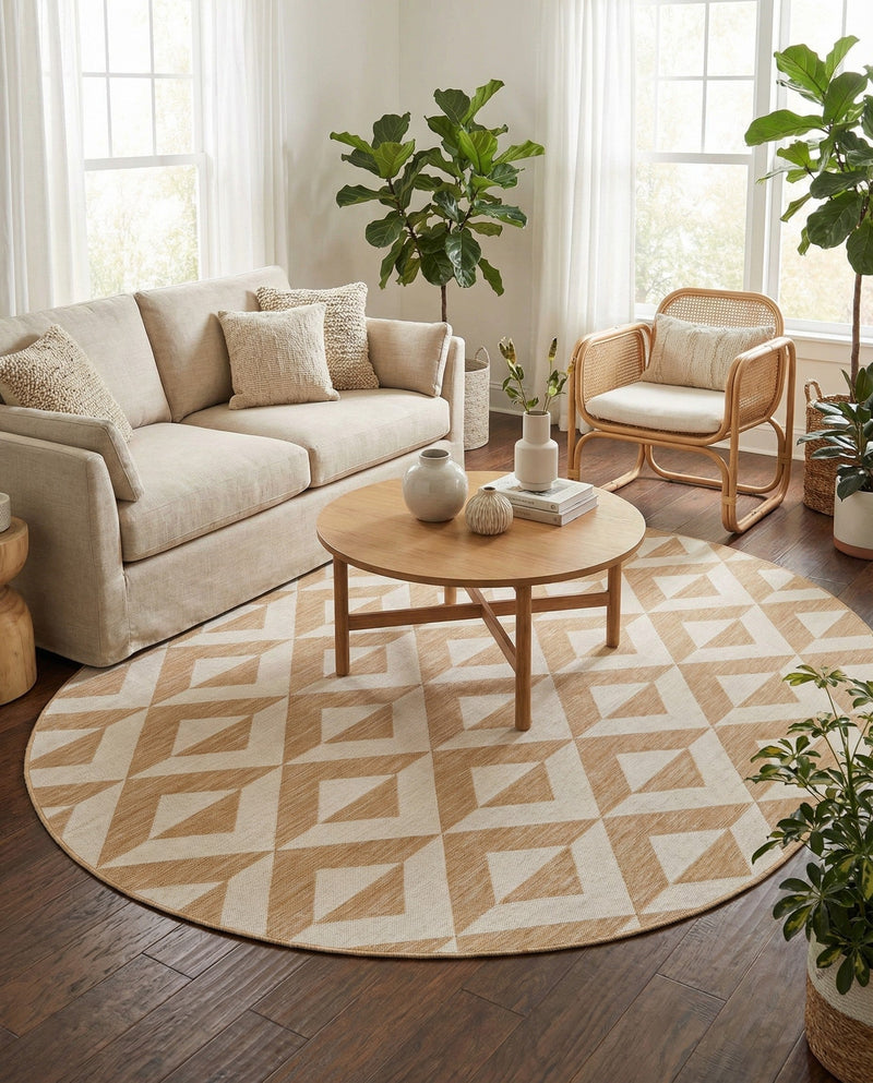 Urban Oasis Rugs Collection Area Rug -  Highrise (Beige) Oval Beige  lifestyle 53