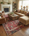 Neptune Elegance Collection Area Rug -  Galatea (Burgundy) Rectangle Burgundy  lifestyle 13