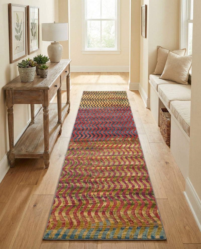 Urban Terrace Collection Area Rug -  Walkway Runner Multi  lifestyle 32