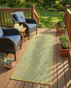 Urban Oasis Rugs Collection Area Rug -  Rooftop (Yellow and Aqua) Runner Yellow and Aqua  lifestyle 67