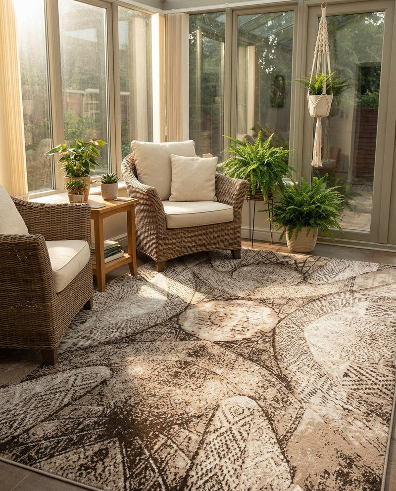 Riviera Elegance Collection Area Rug -  Nice Rectangle Brown  lifestyle 27