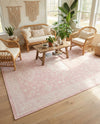 Tribal Terrace Treasures Collection Area Rug -  Incan Isle (Pink) Rectangle Pink  lifestyle 40