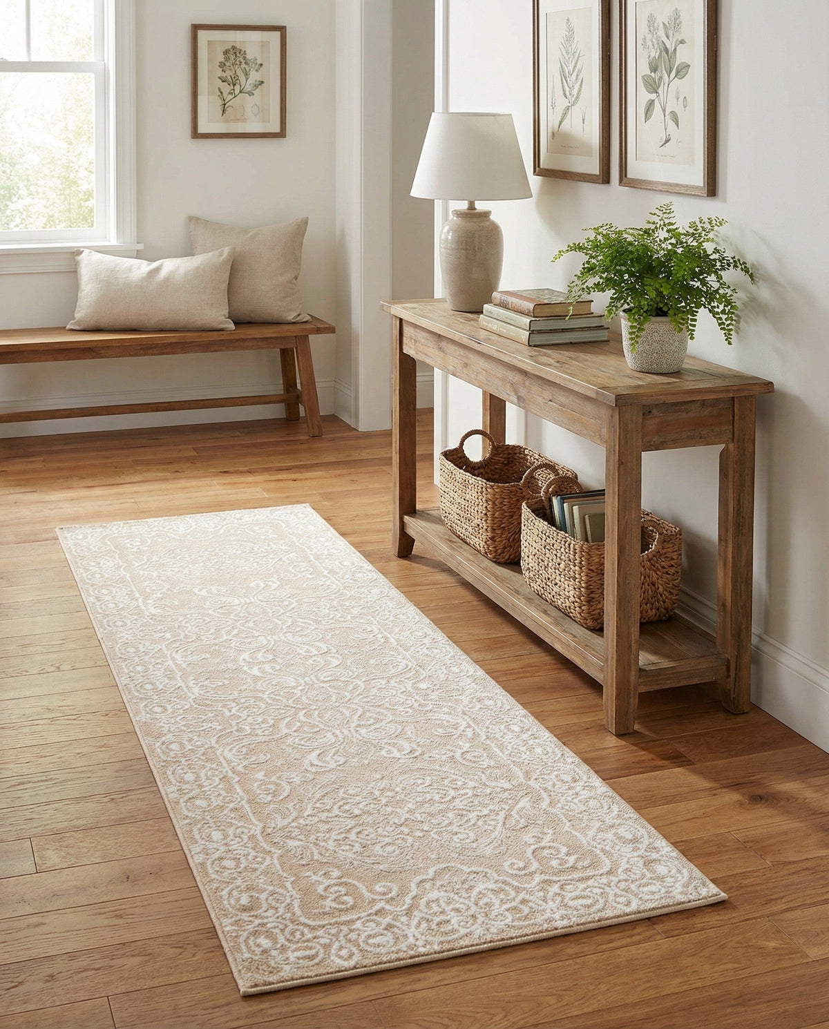 Andes Summit Collection Area Rug -  Lanín Runner Beige  lifestyle 93