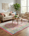 Arcadia Rugs Collection Area Rug -  Shangri-La Rectangle Pink  lifestyle 14