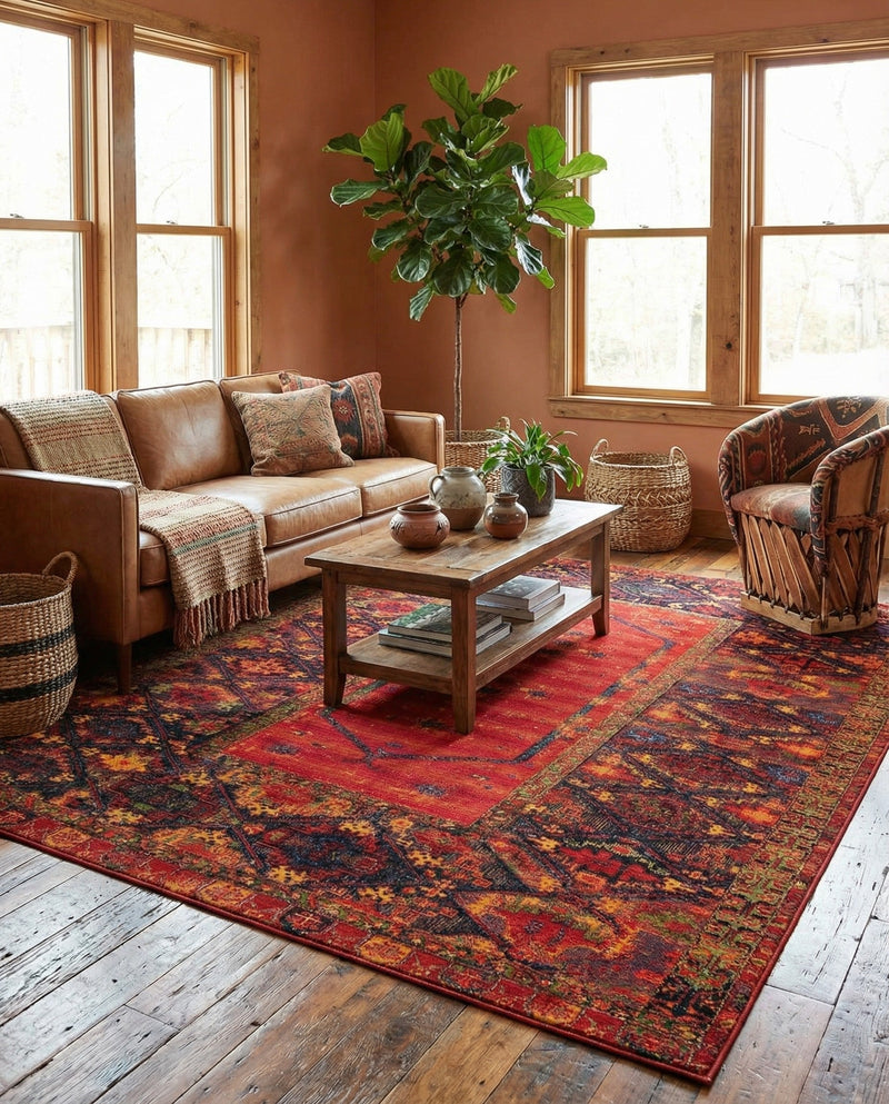 Safari Escape Rugs Collection Area Rug - Serengeti Rectangle Multi  lifestyle 25