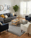 Soho Elegance Collection Area Rug - Chelsea (Gray) Rectangle Gray  lifestyle 9