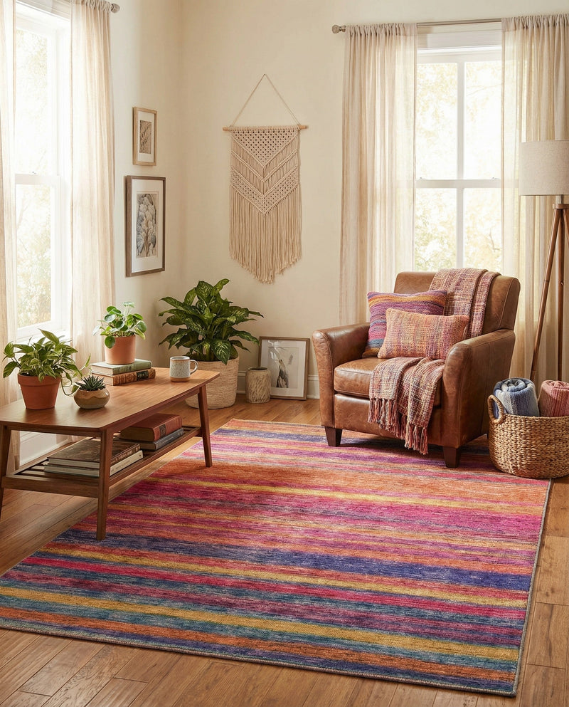 Sahara Essence Collection Area Rug - Oasis (Multi) Rectangle Multi  lifestyle 11