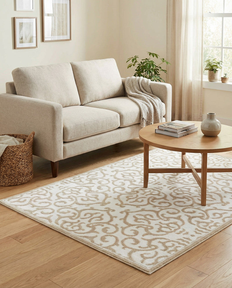 Andes Summit Collection Area Rug -  Pichincha Rectangle Snow White  lifestyle 7