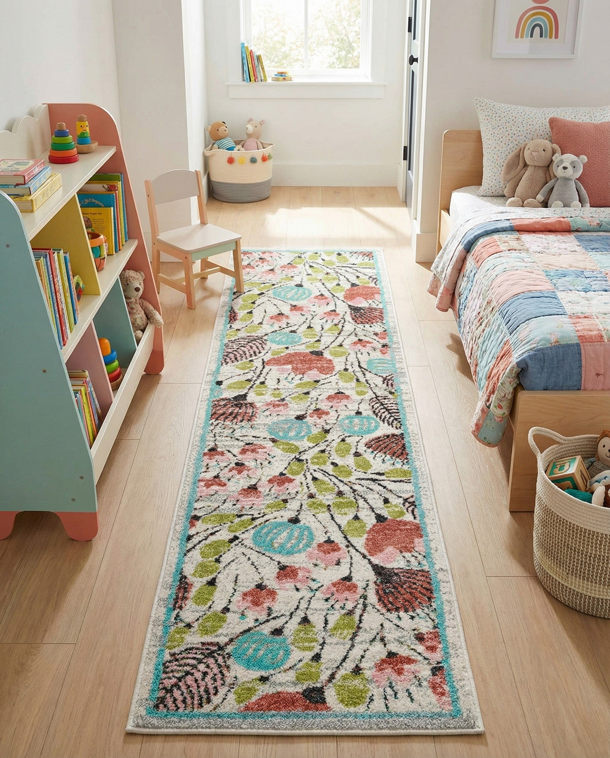 Wonder Tykes Collection Area Rug -  Fantasy Runner Ivory  lifestyle 68