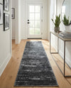Sahara Essence Collection Area Rug - Oasis (Black) Runner Black  lifestyle 49