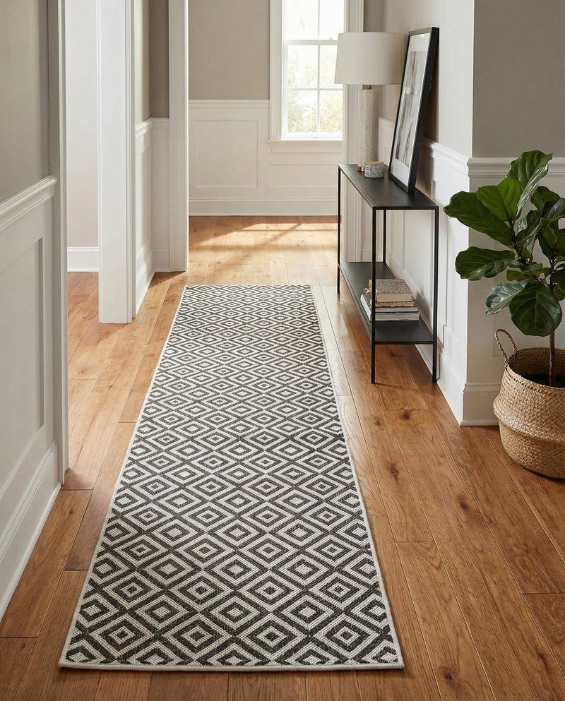 Urban Oasis Rugs Collection Area Rug -  Rooftop (Charcoal Gray) Runner Charcoal Gray  lifestyle 82